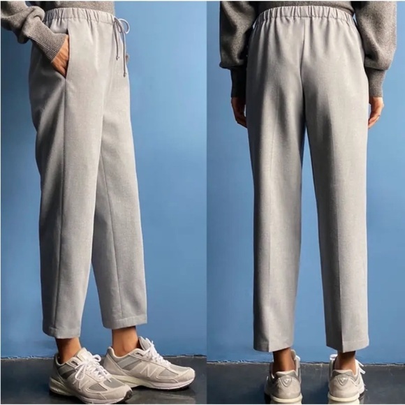 Aritzia The Group Babaton Light Gray Jimmy Cropped Pants Size XS - Picture 9 of 16